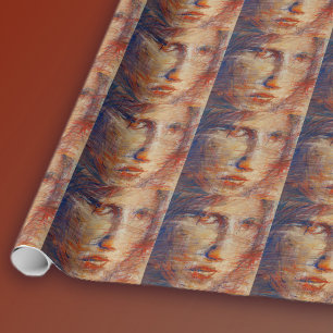 Abstrakt Ansikte Presentpapper