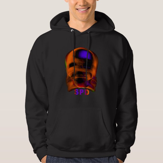Abstrakt Ansiktsdesign Hoodie (Framsida)
