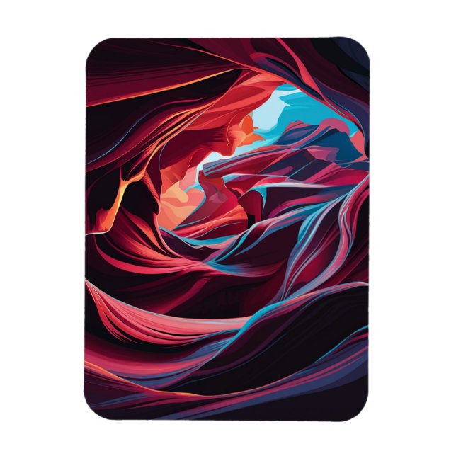 Abstrakt Antelope Canyon Arizona Magnet (Vertikal)