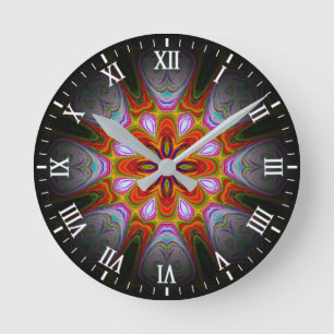 Abstrakt Antique Art-18434 Rund Klocka