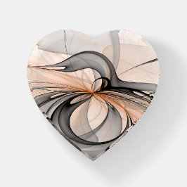 Abstrakt Antracite Grått Sienna Modern Fractal Art