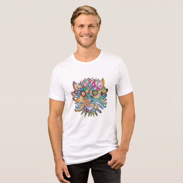 Abstrakt Antropomorf T Shirt (Framsida Full)