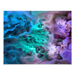 Abstrakt Apofys Fractal I Fototryck