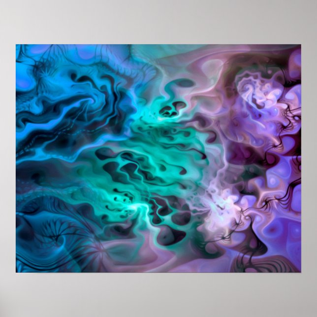 Abstrakt Apofys Fractal I Poster (Framsidan)