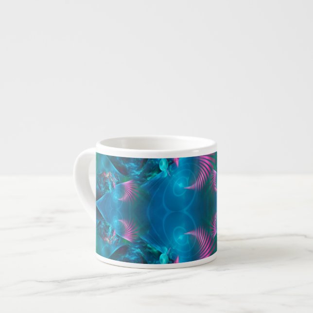 Abstrakt Apofys Fractal III Espressomugg (Framsida vänster)