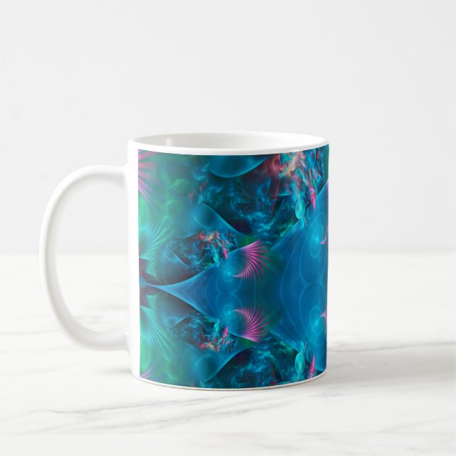 Abstrakt Apofys Fractal III Kaffemugg (Vänster)