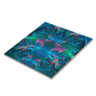 Abstrakt Apofys Fractal III Kakelplatta