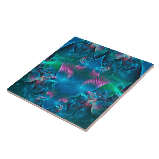 Abstrakt Apofys Fractal III Kakelplatta (Sidan)