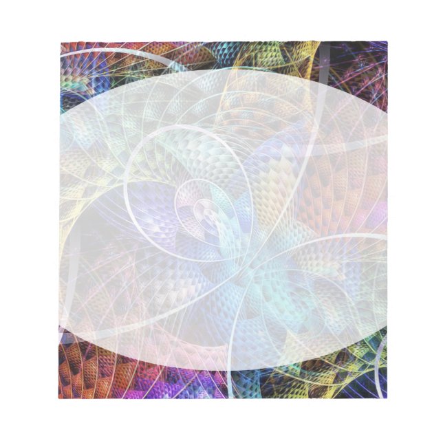 Abstrakt Apofys Fractal X Anteckningsblock (Framsida)