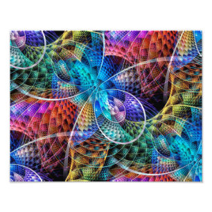 Abstrakt Apofys Fractal X Fototryck