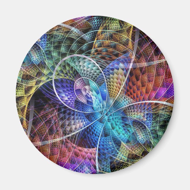 Abstrakt Apofys Fractal X Magnet (Framsidan)