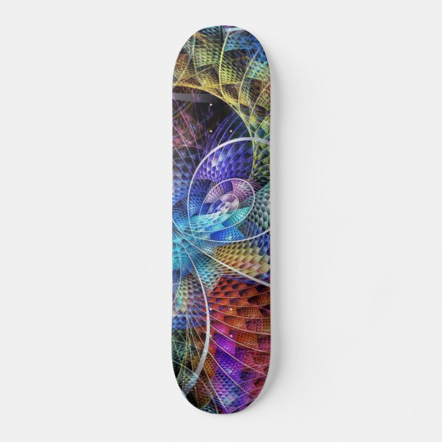 Abstrakt Apofys Fractal X Mini Skateboard Bräda 18,7 Cm (Framsida)