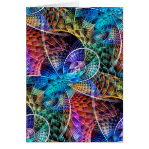 Abstrakt Apophysis Fraktal X Hälsningskort