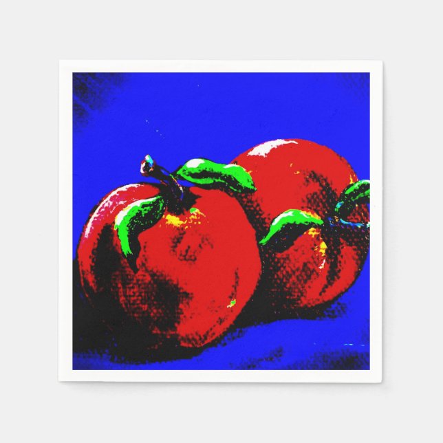 Abstrakt Apple Napkins Pappersservett (Framsidan)