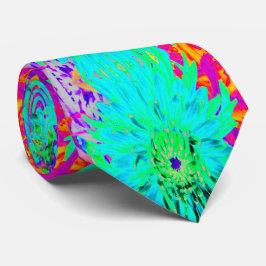 Abstrakt Aqua Decorative Dahlia Flower Slips