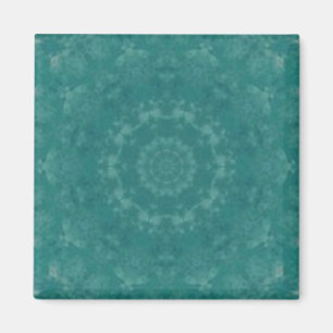 Abstrakt aqua swirls kaleidoskop magnet