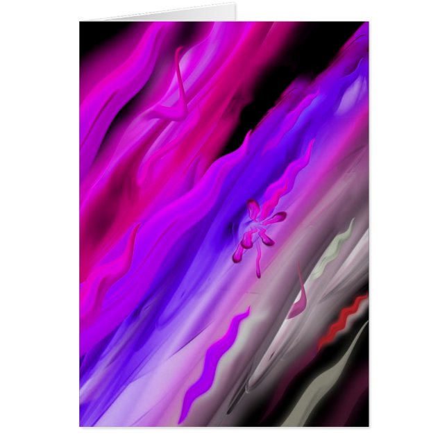 Abstrakt AQuarelle Hälsningskort (Framsidan)