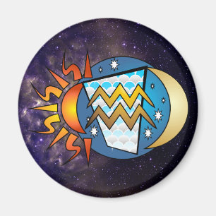 Abstrakt Aquariusmagnet Magnet
