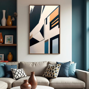 Abstrakt arkitektur poster