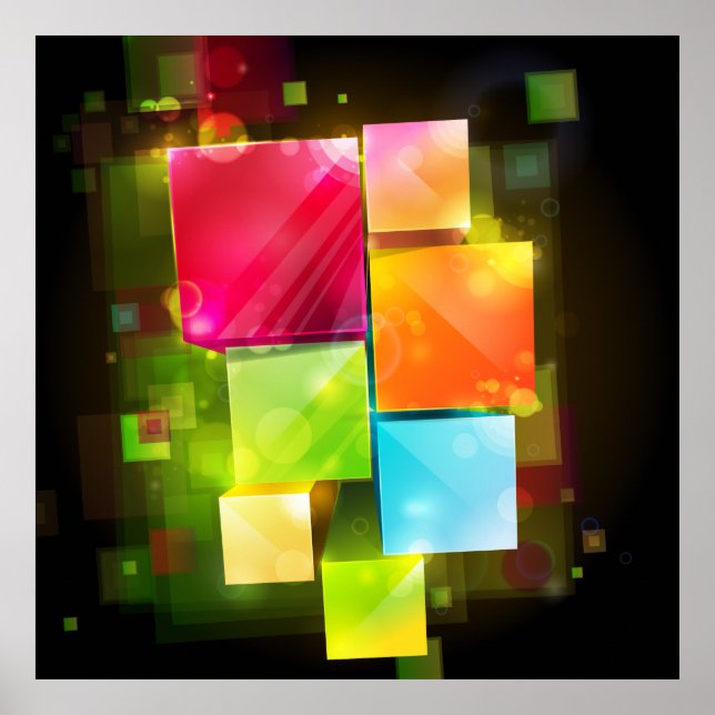 Abstrakt Art 18 Skriv ut Poster (Framsidan)