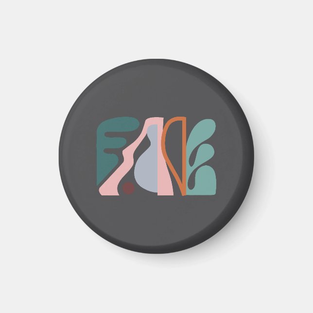Abstrakt Art 1 Magnet (Framsidan)