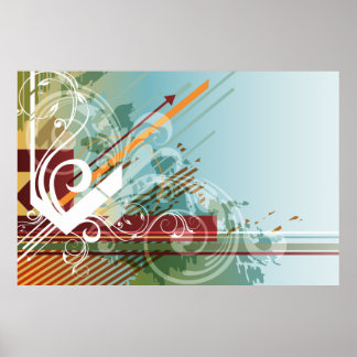 Abstrakt Art 28 Skriv ut Poster