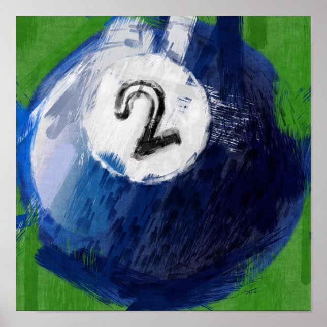 Abstrakt Art 2 miljardsteg Boll Poster (Framsidan)