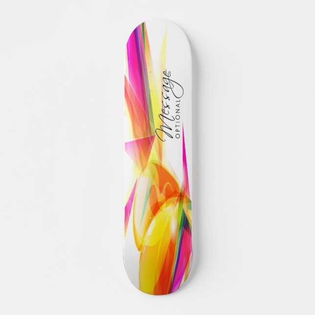 Abstrakt Art 7 Skattbord Skateboard Bräda 20 Cm (Framsida)