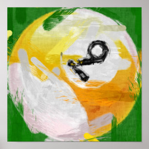 Abstrakt Art 9 miljarder Boll Poster