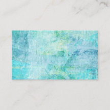 Abstrakt Art Affärskort Turcos Aqua Blue
