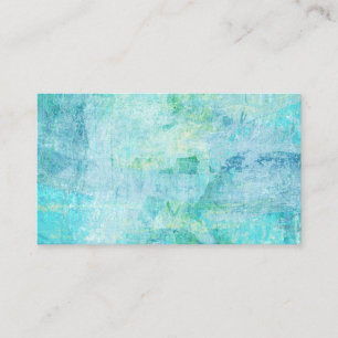 Abstrakt Art Affärskort Turcos Aqua Blue Visitkort