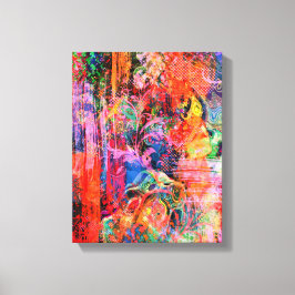 Abstrakt Art allt om Struktur Canvastryck