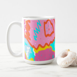 Abstrakt Art av Sommar Poolside Vibes Kaffemugg