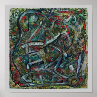 Abstrakt Art av ValAries Pachydermatous Poster