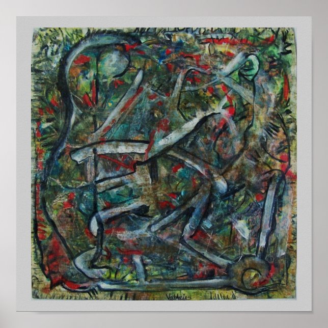 Abstrakt Art av ValAries Pachydermatous Poster (Framsidan)