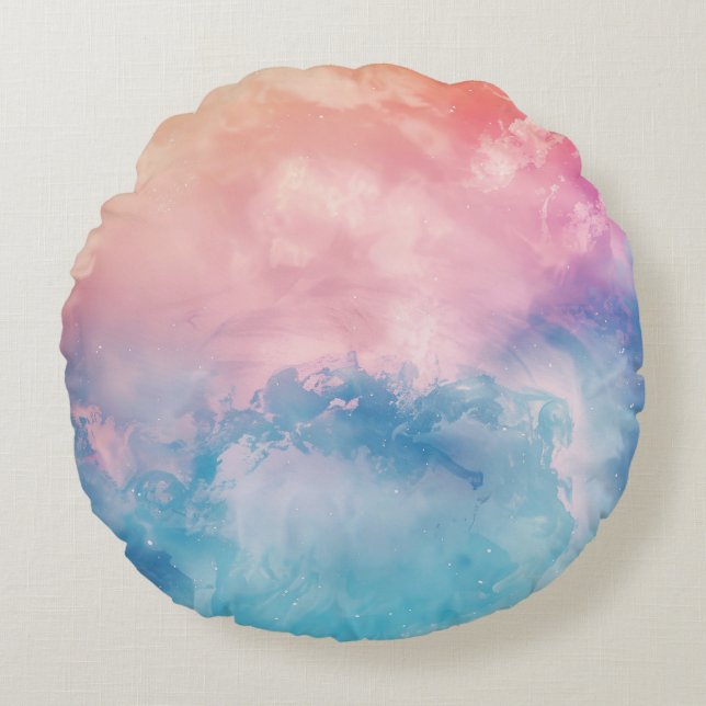 Abstrakt Art Background Tapet Rund Kudde (Framsidan)