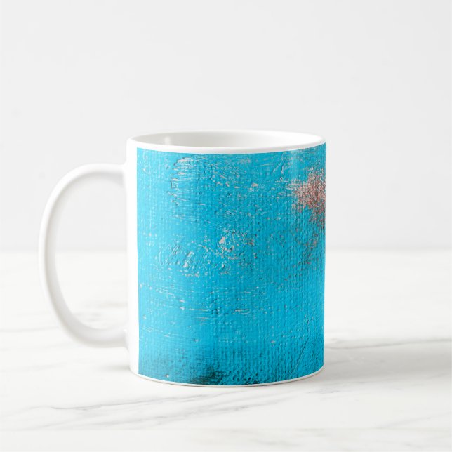 Abstrakt Art BackgroundArt,Färg,bra,Blått,Arbetsyt Kaffemugg (Vänster)