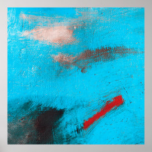 Abstrakt Art BackgroundArt,Färg,bra,Blått,Arbetsyt Poster