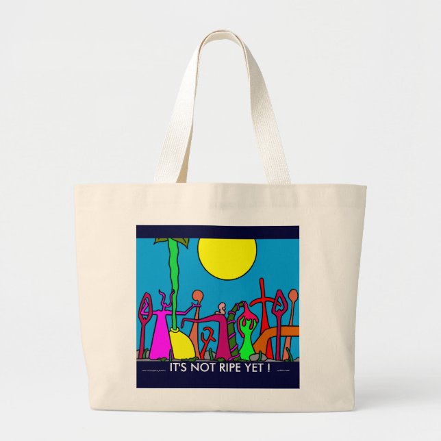 Abstrakt Art Bag Jumbo Tygkasse (Framsidan)