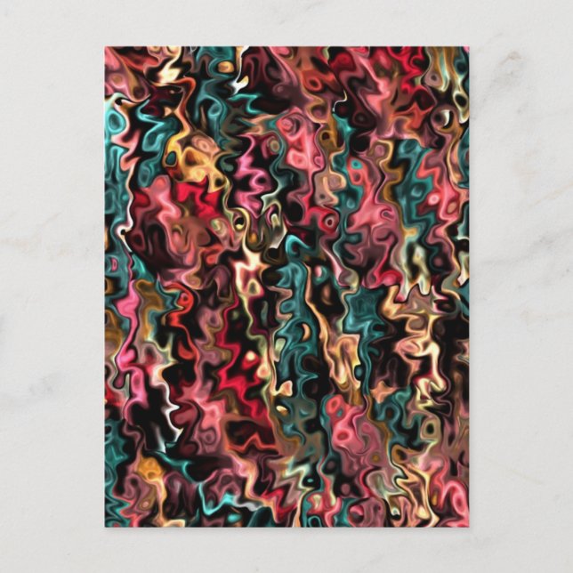 Abstrakt Art Big Goals Vykort (Framsida)