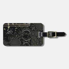 Abstrakt Art Black Bagagebricka