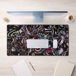 Abstrakt Art Black Swirl Red