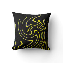 Abstrakt Art Black White Gult Linjer Minimalism