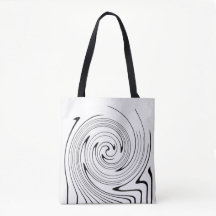 Abstrakt Art Black White Linjer Twirl-minimalism