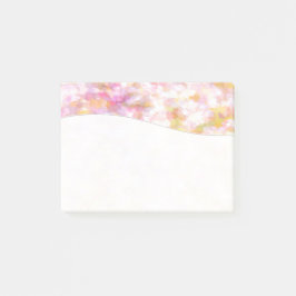 Abstrakt Art Blek Gult Pastel Impressionism Post-it Block