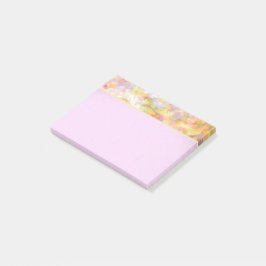 Abstrakt Art Blek Gult Pastel Impressionism Post-it Block