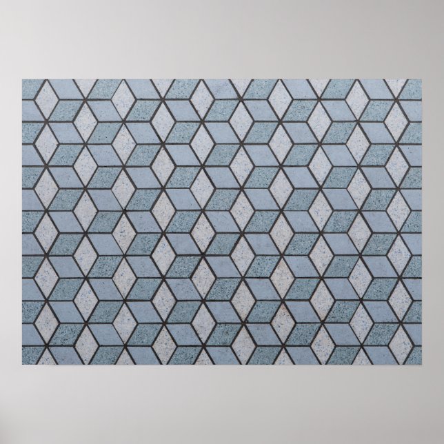 Abstrakt Art blockerar bakgrund Poster (Framsidan)