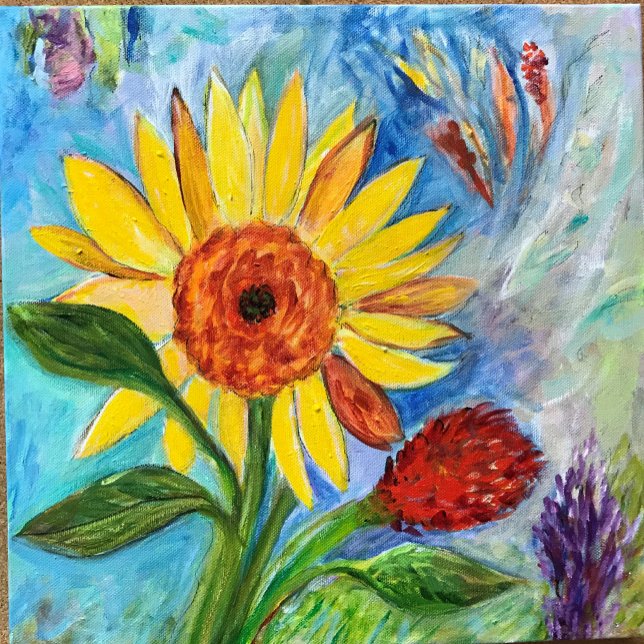 Abstrakt art Blommigt Baby Bodykostym T Shirt (Skapare uppladdad)