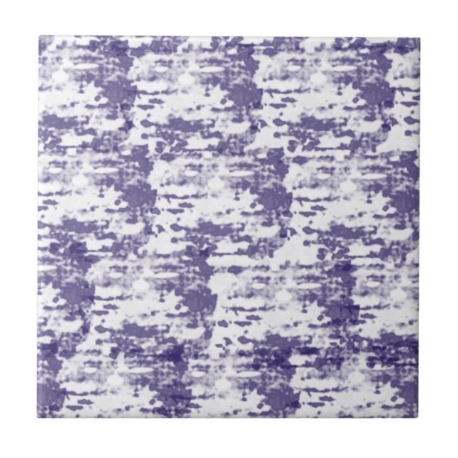 Abstrakt Art Blue White Minimalism Kakelplatta (Framsidan)