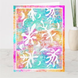Abstrakt Art Boho Matisse Botaniska former Kort
